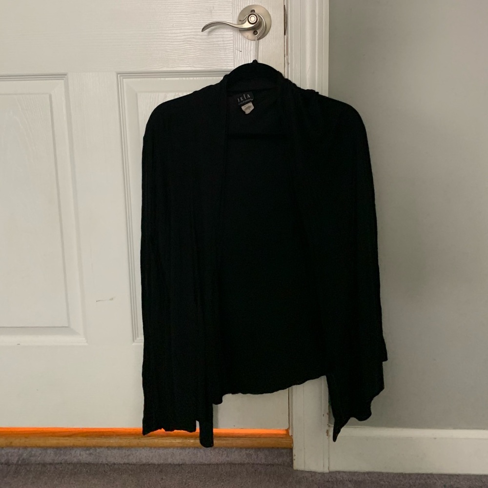 Soft black JKLA cardigan.